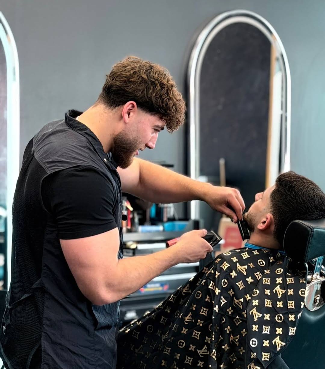 Before and after haircut